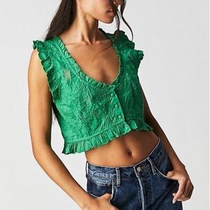 Free People green lace top